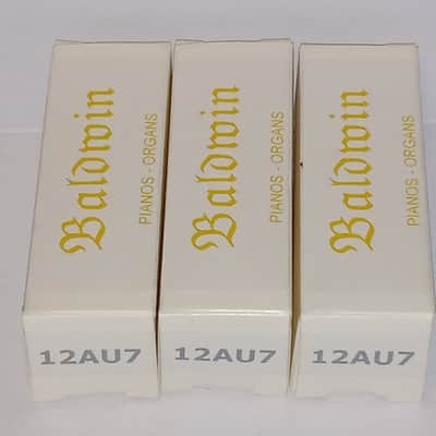 3 Raytheon (Baldwin branded) 12AU7 USA made pre-amp tubes image 2