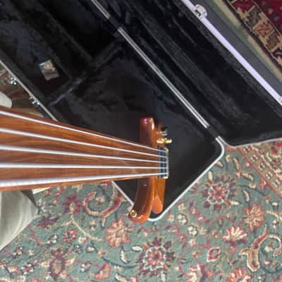 U.S. Masters Guitar Works 5 String Bass Fretless Natural image 5