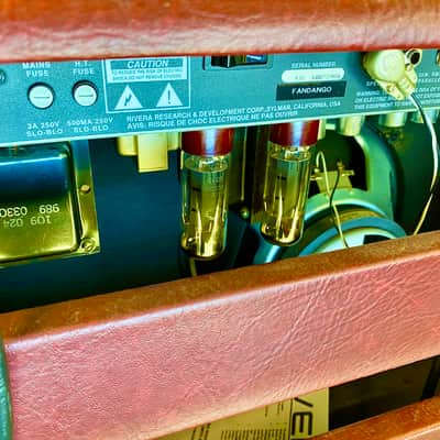 RIVERA Fandango 55 Burgundy 1x12 Tube Boutique Amplifier image 4