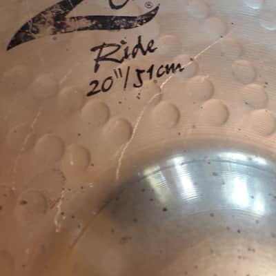 Zildjian 20" Z Custom Ride Cymbal 2001 - 2009 - Brilliant image 2