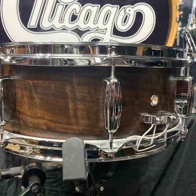 Tris Imboden's, Chicago, C & C Drum Company - 5x14" Custom Walnut Snare Drum, Immaculate 2010 SIGNED! image 14