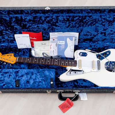 2023 Fender Johnny Marr Jaguar Offset Electric Guitar Olympic White w/ Case, Hangtags image 19