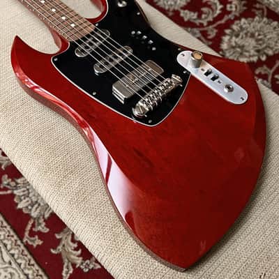 MotorAve Guitars LeMans Custom Transparent Cherry 2021 w/ Mono Case image 16