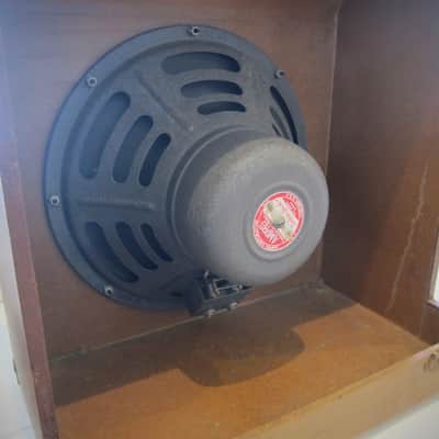 AMPRO Speaker Cabinet 12" 16 OHM Jensen Plug & Play Circa-1948-Brown Wrap image 14