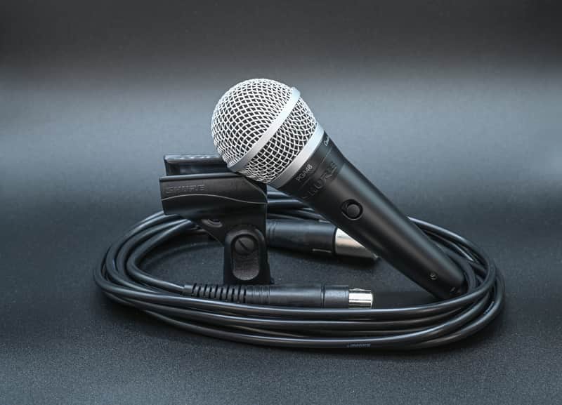 Shure PG 48 Microphone W/ XLR Cable 2025 - Black image 1