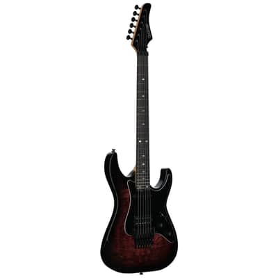 Kramer Volante Quilt HSFR Electric Guitar, Magenta Burst, Open Box (Very Good) image 2
