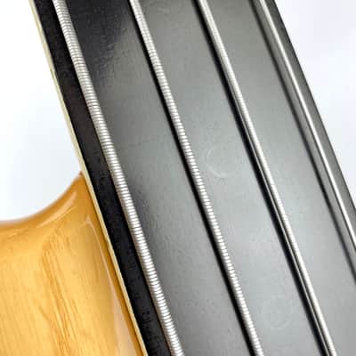 Ernie Ball Music Man Sting Ray 4 Fretless (Modified) 2000 Natural Ash image 12