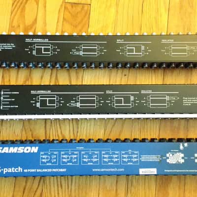2x Neutrik NYS-SPP-L1 and 1x Samson S-Patch 48-Point TRS Patchbays image 2