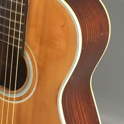 Vintage Kawai MIJ Japan Classical Guitar Lefty Conversion 1960s Natural Relic Martin Style Binding Bonus Gig Case image 4