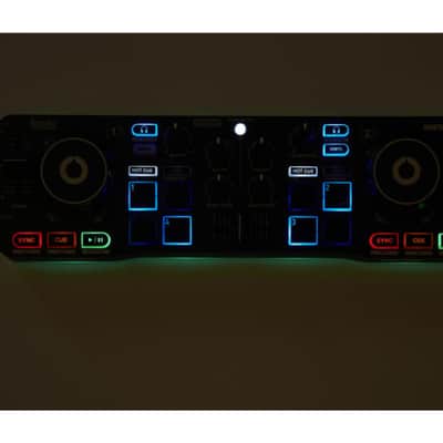 Hercules DJControl Starlight | 2-Deck USB Controller with RGB Pads | Serato DJ Lite Included image 3