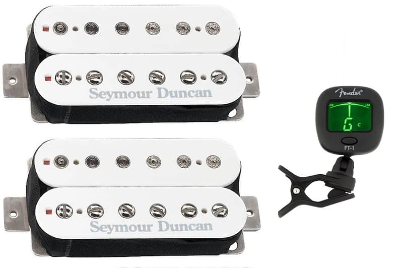 Seymour Duncan SH-4 JB & SH-2 Jazz Hot Rodded Humbucker White Pickup Set SH-4 JB & SH-2n ( TUNER ) image 1