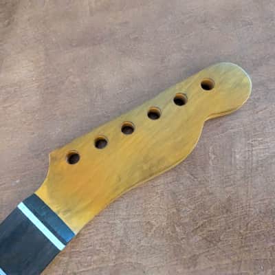 relic Vintage Fatboy Canadian Maple T guitar neck replacement Steel frets Dowel fits oem bodies image 3