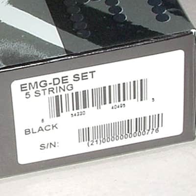 EMG David Ellefson Signature 5 string Active Bass Pickup Set~Black~4 Inch~USA~Brand New image 6