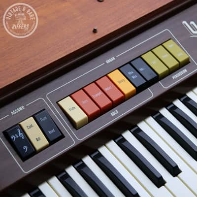 (Video) *Serviced* Viscount UFO 61 Intercontinental Vintage 1970s Italian 61 key Electronic Combo Organ Synth Made in Italy All Original Synthesiser w/ Built-in Drum Machine & Speakers (Similar to Roland CR-68 78 Compu-Rhythm) image 2