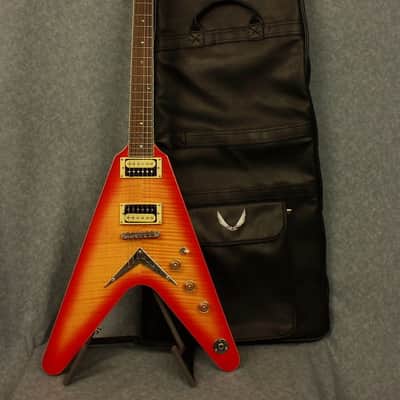 Used Dean V Chicago Flame Electric Guitar with Case image 12