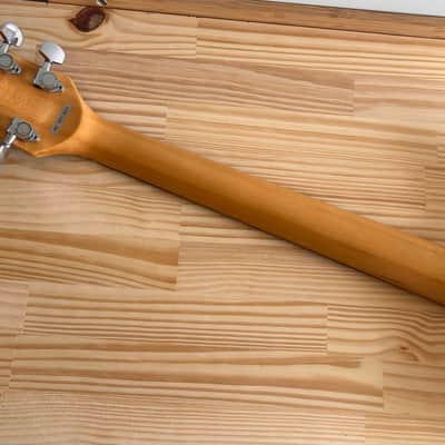 Morris Double Cutaway HH Alembic Clone 1970s 1980s - Natural Transparent in Excellent Condition with Brown Vinylex Gigbag image 18