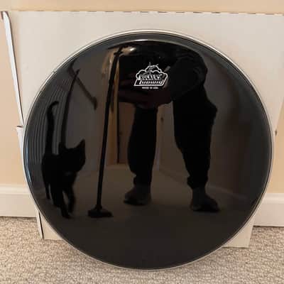 NOS Ludwig 16” Rockers Smooth Black drumhead image 1