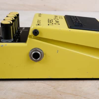 Boss OD-2 Turbo OverDrive (Black Label) 1987 Yellow Vintage Made in Japan ACA image 5