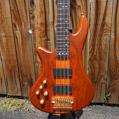 Schecter Diamond Series Stiletto Studio-8 - Honey Satin Left Handed 8-String Bass NOS image 4