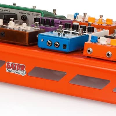 Gator GPB-XBAK Aluminum Extra Large Pedalboard, 35" x 17" w/ Softcase, British Orange image 6