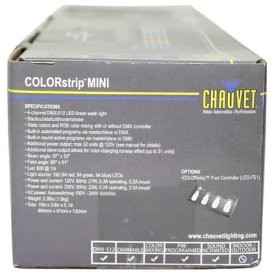 Chauvet COLORSTRIP MINI Church Stage Design Wireless Light Bar Lighting Fixture image 6