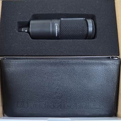 Audio-Technica AT2020 Large Diaphragm Cardioid Condenser Microphone 2010s - Black image 2