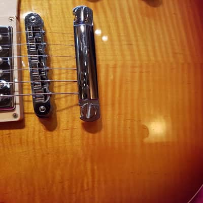 2014 Gibson Les Paul Traditional Electric Guitar Sunburst 59 Tribute Pickup image 7