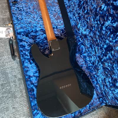 Suhr Custom T Roasted Ash 2022 Flame Maple Neck - Antique Black image 3