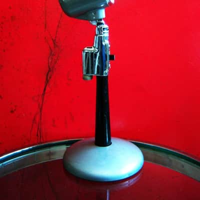 Vintage 1940's Astatic N-80S Crystal microphone High Z w Astatic E6G stand harp mic HAM radio 10C 10D image 3