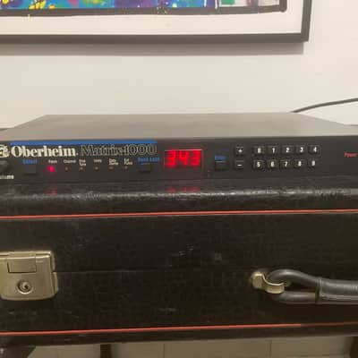 Oberheim Matrix 1000 Rackmount 6-Voice Synthesizer 1987 - Black - Firmware 1.20 & Batteria new
