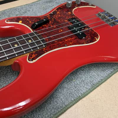 Fender Precision Bass with Rosewood Fretboard 1965 Fiesta Red image 2