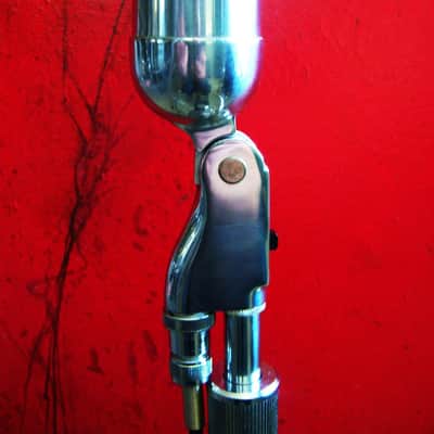 Vintage 1950's Stromberg Carlson MD-37CS dynamic microphone / Electro Voice 630 variant Hi Z harp mic w cable & stand image 10