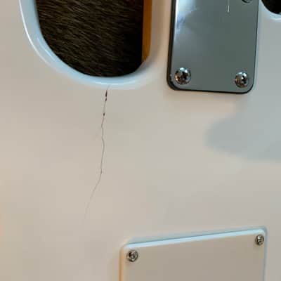 Fender Squier Stratocaster signed by Warren Haynes White image 8