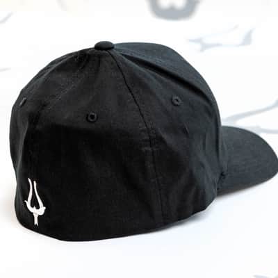 Daion L/XL Black Baseball Cap with Embroidered Logo Front and Back image 3