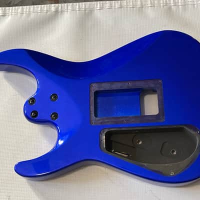 2010's Indonesian Jackson Pro Plus Series DKA Dinky Metallic Candy Blue Guitar Body Floyd Ready image 10