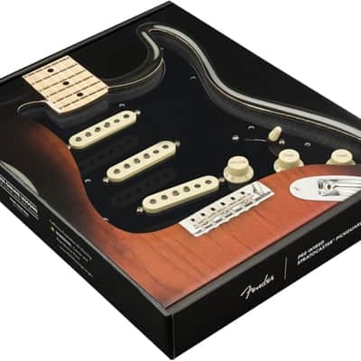 Fender Pre-Wired Strat Pickguard, Tex-Mex SSS, Black 11 Hole PG image 7