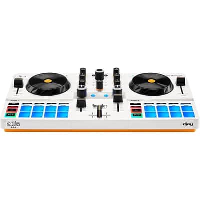 Hercules DJControl Mix 2-Channel Bluetooth DJ Controller White image 2