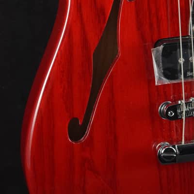 Fender Jim Adkins JA-90 Telecaster Thinline Crimson Red Transparent image 4