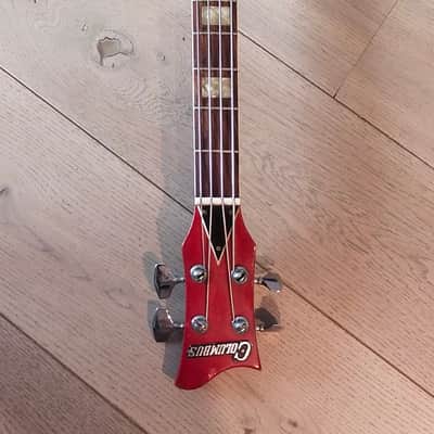 Columbus Hollowbody Bass early 70s Red image 9
