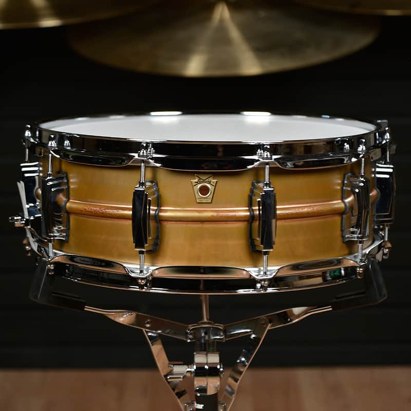 Ludwig 5x14 Raw Copper Phonic Snare Drum image 1