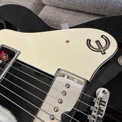 Epiphone Casino Peerless Korea Reissue 2001 Ebony Black with USA Case and Klusons image 18