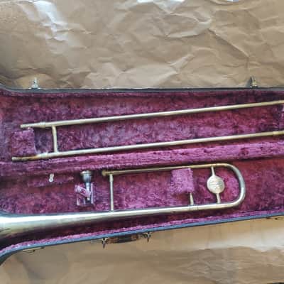 Vintage Pan American Trombone, USA, with case/mouthpiece, Good condition image 1