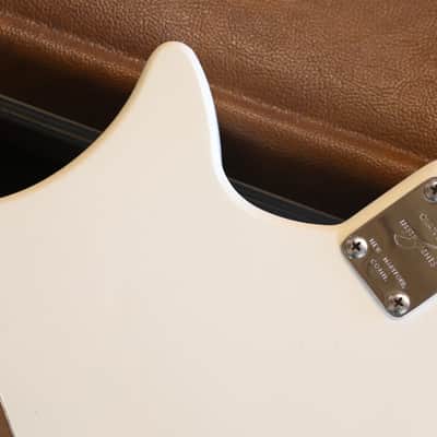 1970's Ovation Breadwinner Early Model w/ Side Jack Electric Guitar White + OHSC image 13
