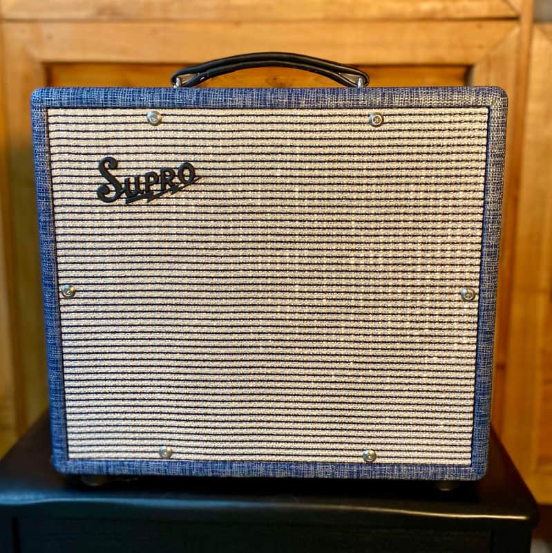 Supro 1608R Montauk Reverb 15-Watt 1x10" Guitar Combo - Blue Rhino Hide image 1