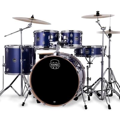 Mapex VE5295FTC Venus Rock Shell Pack, 22" Bass Drum, Blue Sky Sparkle image 1