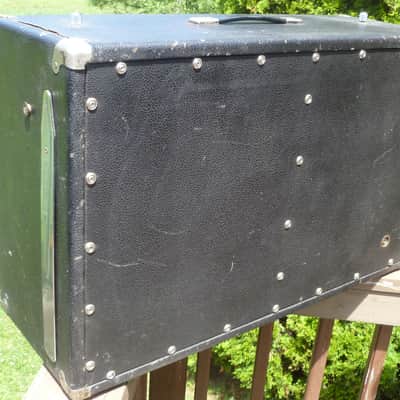 1966 Fender Bandmaster Loaded Speaker Cabinet - 2x12 / Blackface image 3