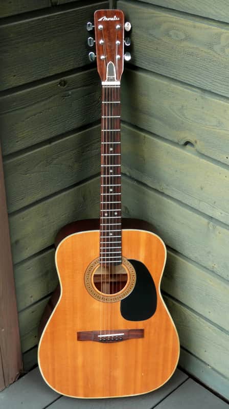 Morales MF-120 000 size falk guitar '70 Natural | Reverb