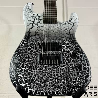 Schecter USA Custom Shop John Browne Signature Zenith 7 Baritone 7-String Electric Guitar w/ Case - Fracture White image 9