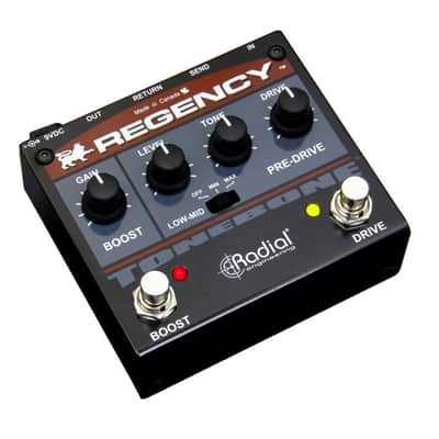 Radial ToneBone Regency Pre-Drive/Boost 2010s - Black/Grey/Red image 2