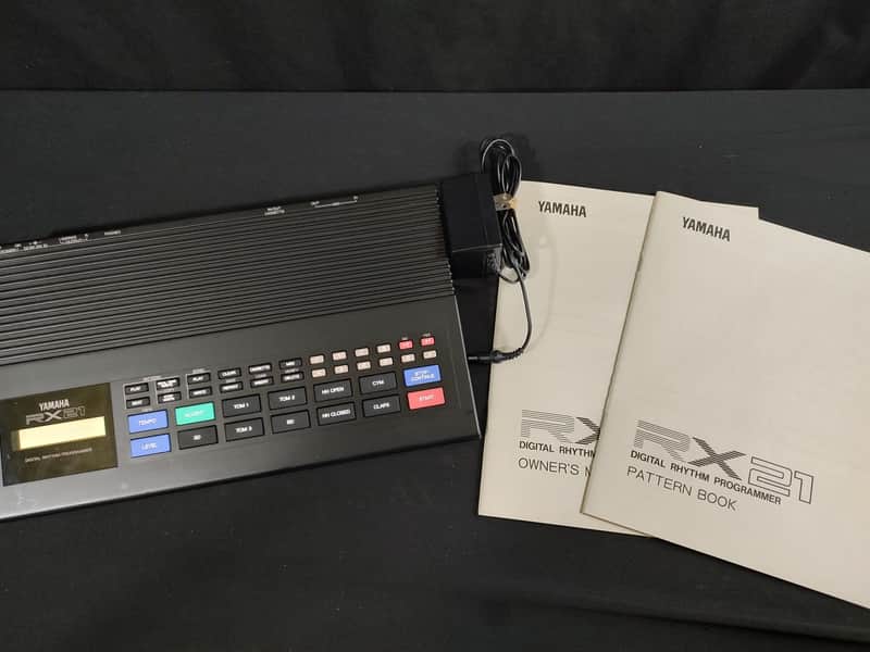 Yamaha RX21 Drum Machine 1985 with Manuals image 1